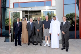 Group photo at Dubai Golf