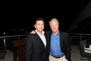 With colleague at Dubai Golf