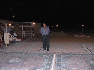 Faisal Hasnain in the desert at Al Maha