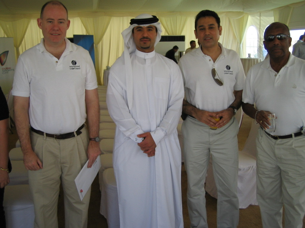 ICC team at Dubai Sports City launch event