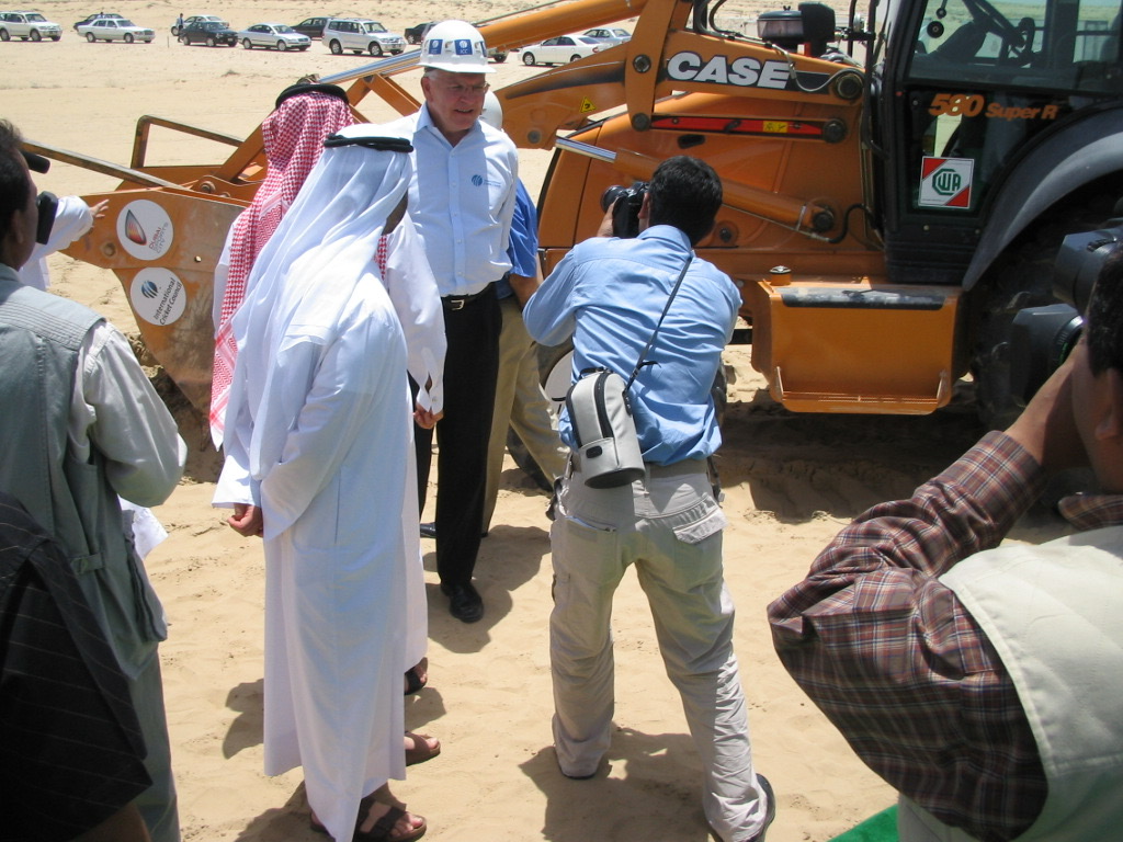 Media at Dubai Sports City groundbreaking
