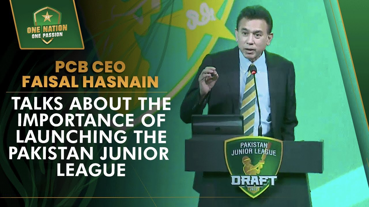 Former PCB Chief Executive Officer Faisal Hasnain at Pakistan Junior League Draft