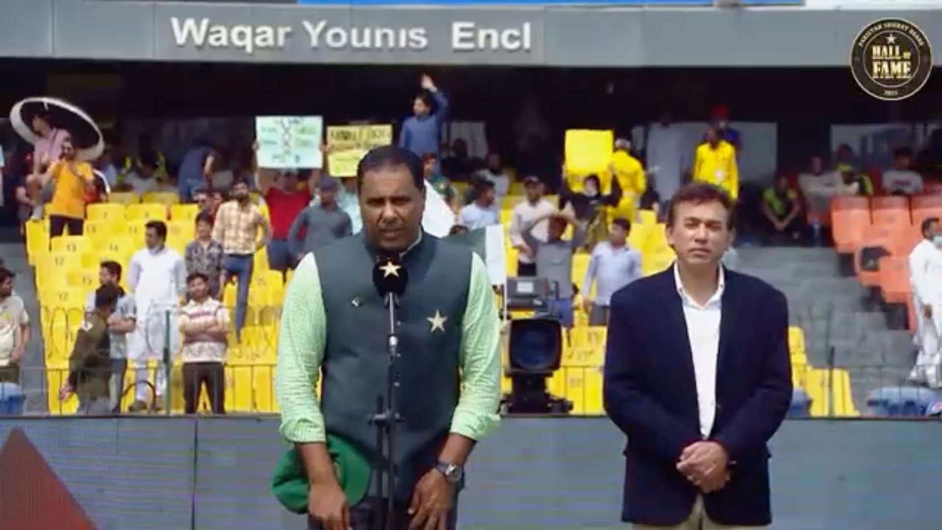 Waqar Younis at the Waqar Younis Enclosure