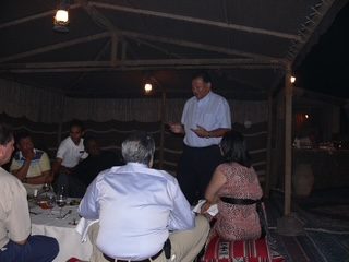 Speaking at IDI Board dinner, Al Maha Desert Resort