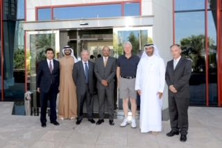 Group photo at Dubai Golf